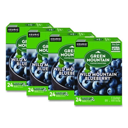 Fair Trade Wild Mountain Blueberry Coffee K-Cups, 96/Carton
