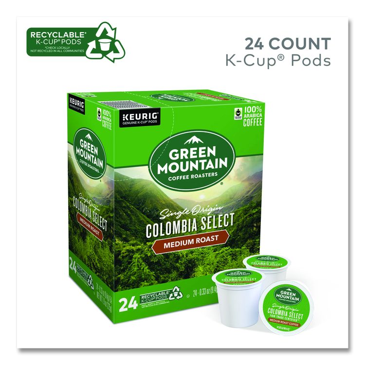 Colombian Fair Trade Select Coffee K-Cups, 24/Box