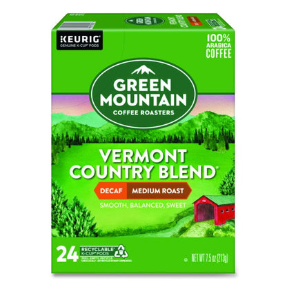 Vermont Country Blend Decaf Coffee K-Cups, 24/Box