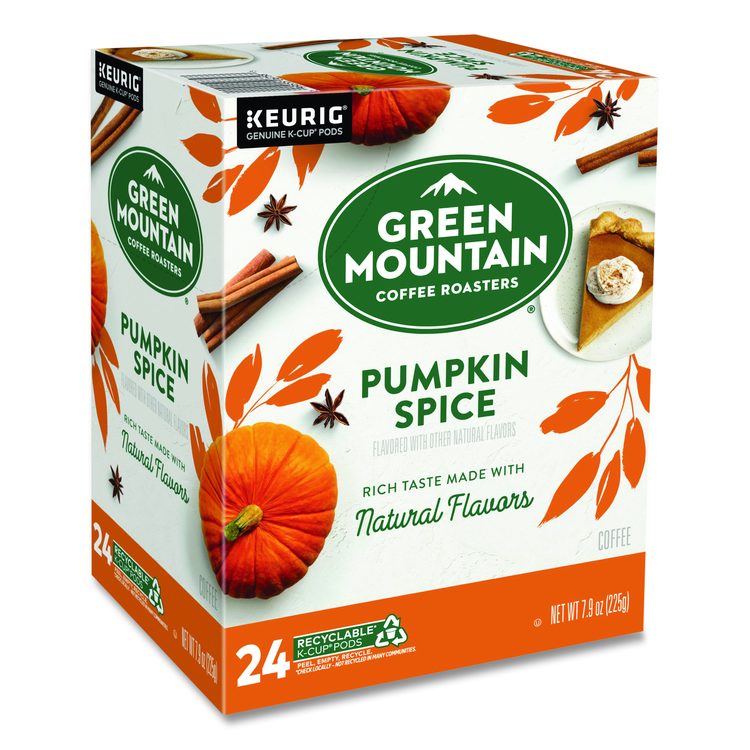 Fair Trade Certified Pumpkin Spice Flavored Coffee K-Cups, 24/Box