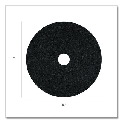 Stripping Pad, 16" Diameter, Black, 5/Carton
