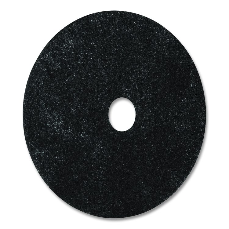 Stripping Pad, 16" Diameter, Black, 5/Carton