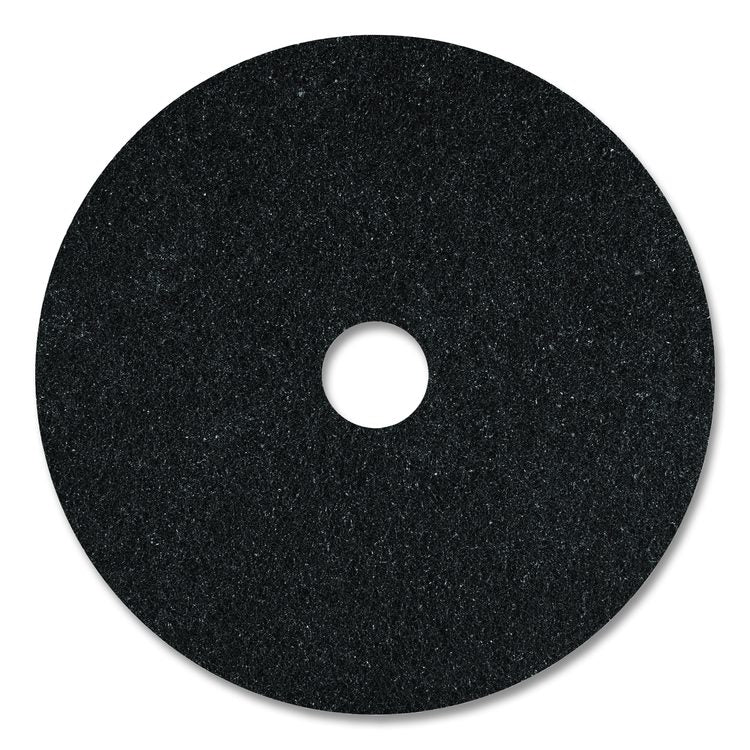Stripping Pad, 16" Diameter, Black, 5/Carton