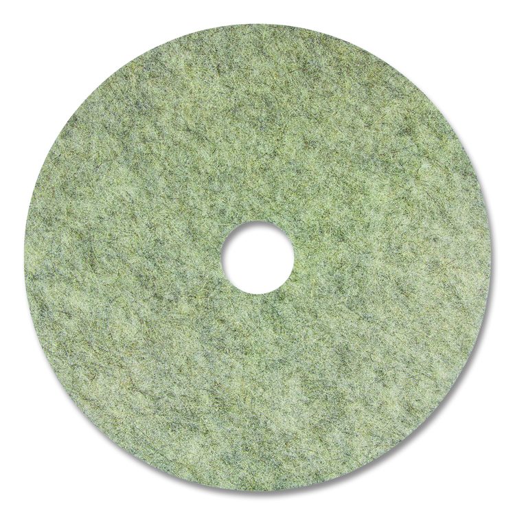 Porko Plus Burnishing Pad, 20" Diameter, Brown, 5/Carton