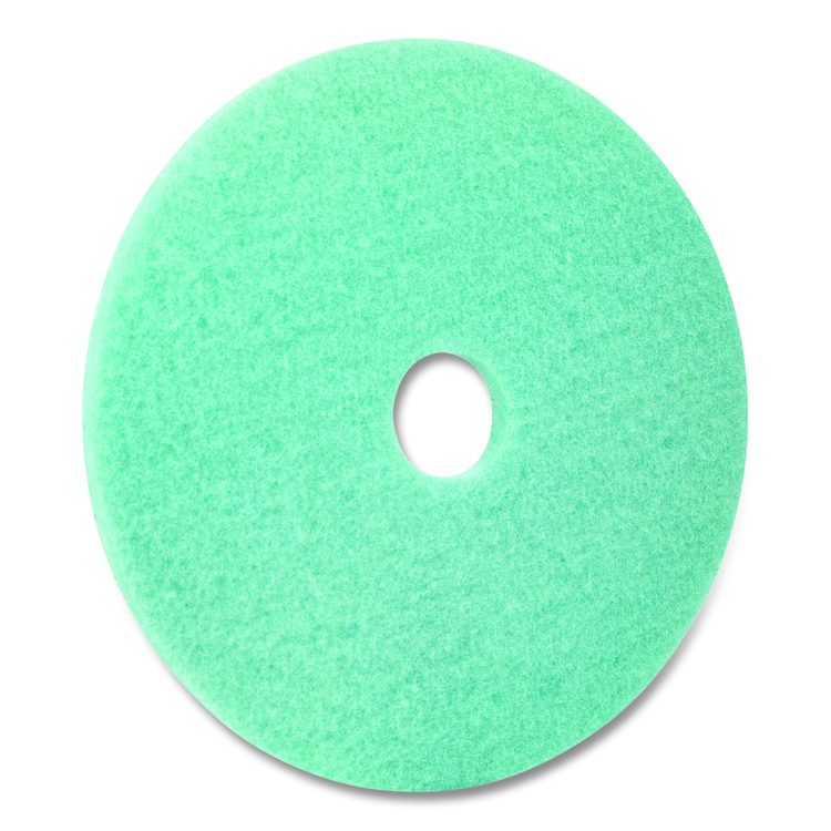 Luster Lite Burnishing Pad, 20" Diameter, Sky Blue, 5/Carton