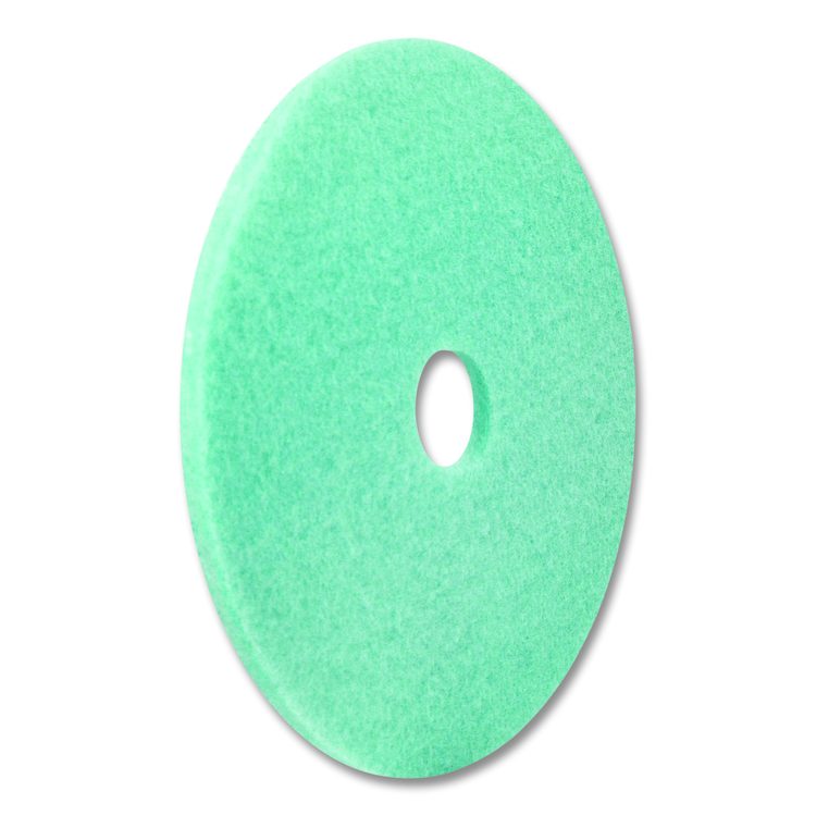 Luster Lite Burnishing Pad, 20" Diameter, Sky Blue, 5/Carton