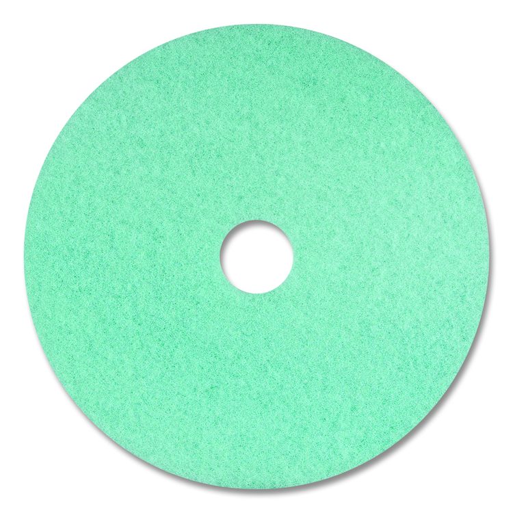 Luster Lite Burnishing Pad, 20" Diameter, Sky Blue, 5/Carton