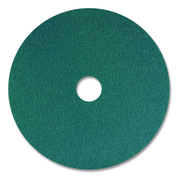 SmartScrub Floor Pad, 13" Diameter, Blue/Yellow, 5/Carton