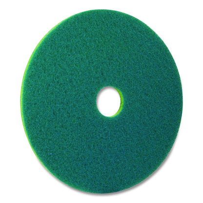 SmartScrub Floor Pad, 20" Diameter, Blue/Yellow, 5/Carton