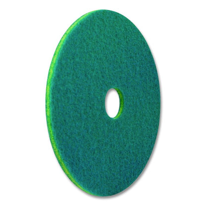SmartScrub Floor Pad, 20" Diameter, Blue/Yellow, 5/Carton
