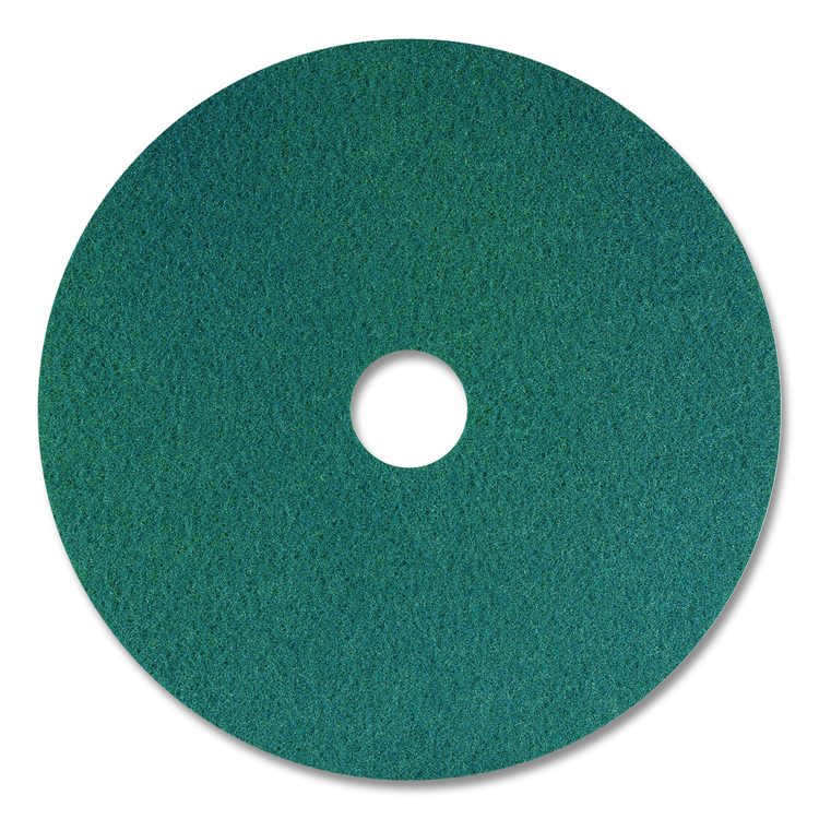 SmartScrub Floor Pad, 20" Diameter, Blue/Yellow, 5/Carton