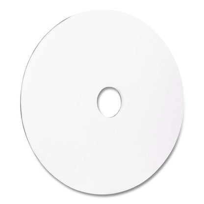 XTRACT Melamine Floor Pad, 20" Diameter, White/Brown, 5/Carton