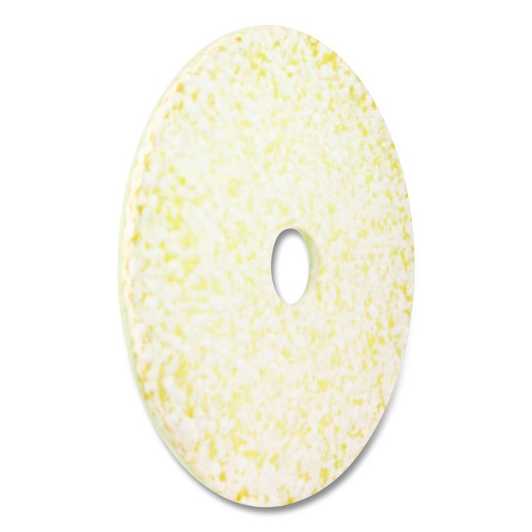 Toro Floor Pad, 14" Diameter, White/Brown/Yellow, 2/Carton