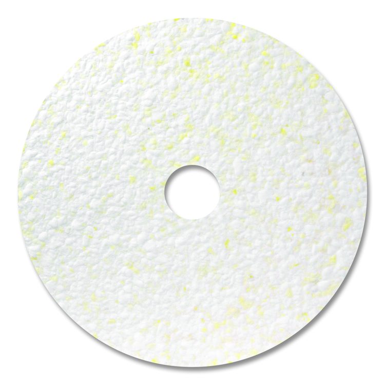 Toro Floor Pad, 14" Diameter, White/Brown/Yellow, 2/Carton