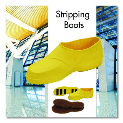 Stripping Boots, Extra Large, Yellow/Brown, One Pair