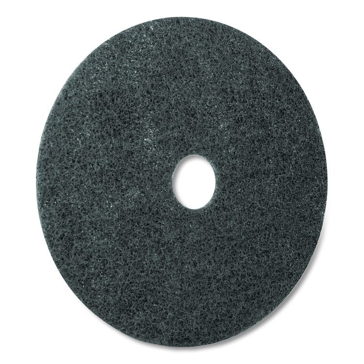 Titan Stripping Pad, 20" Diameter, Gray, 5/Carton