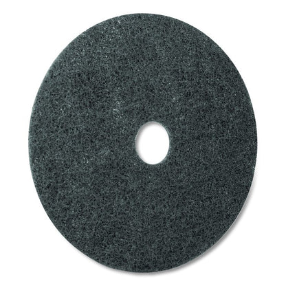 Titan Stripping Pad, 20" Diameter, Gray, 5/Carton