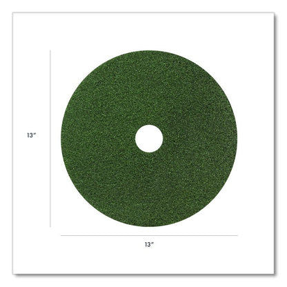 Black Diamond 3000 Grit Diamond Pad, 13" Diameter, Black/Green, 2/Carton