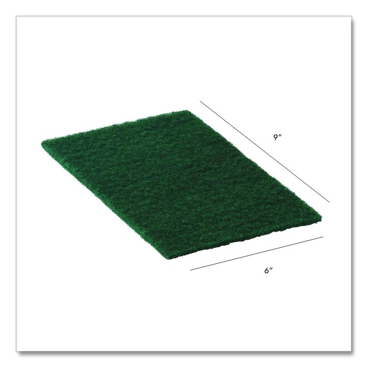90-96 Medium Duty Hand Cleaning Pad, 6 x 9, Green, 20/Carton