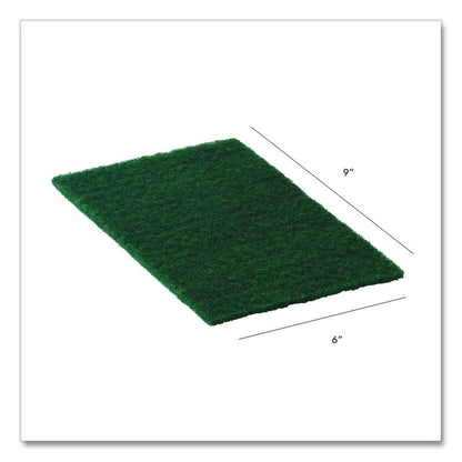 90-96 Medium Duty Hand Cleaning Pad, 6 x 9, Green, 20/Carton