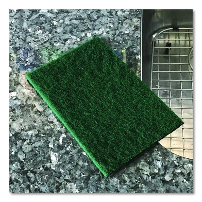 90-96 Medium Duty Hand Cleaning Pad, 6 x 9, Green, 20/Carton