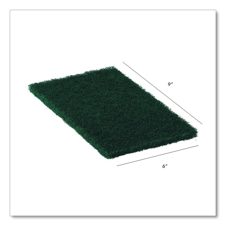 94-86 X-Heavy Duty Hand Pad, 6 x 9, Green, 15/Carton