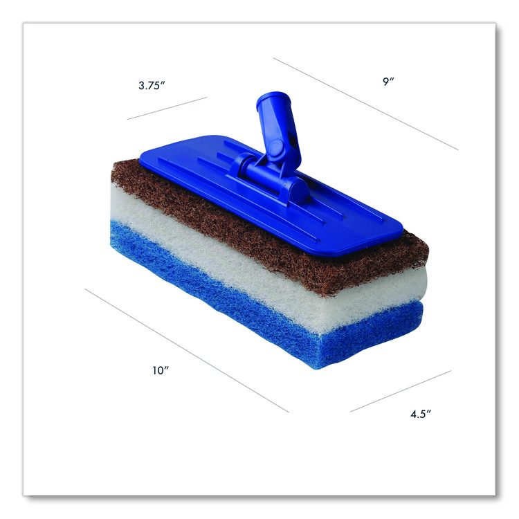 Octopus Threaded Holder Kit, 9 x 3.75, Royal Blue, 4/Carton