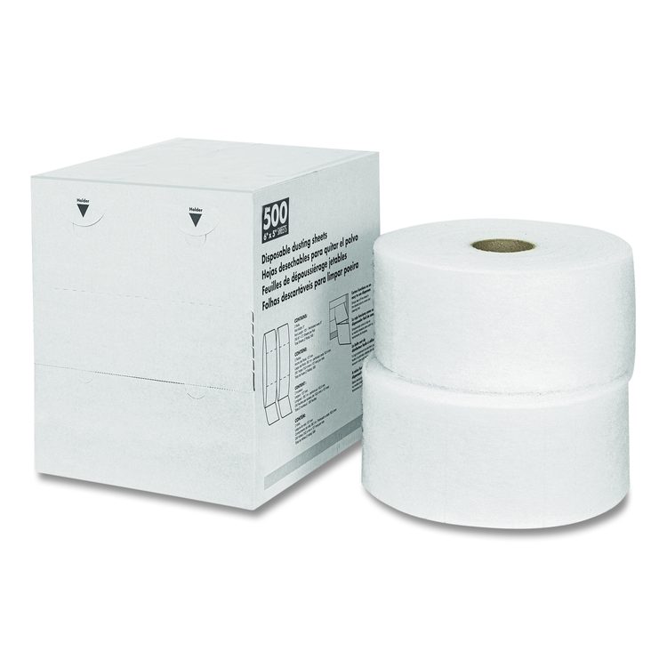 TrapEze Disposable Dusting Sheets, 5" x 6", 250 Sheets/Roll, 2 Rolls/Carton