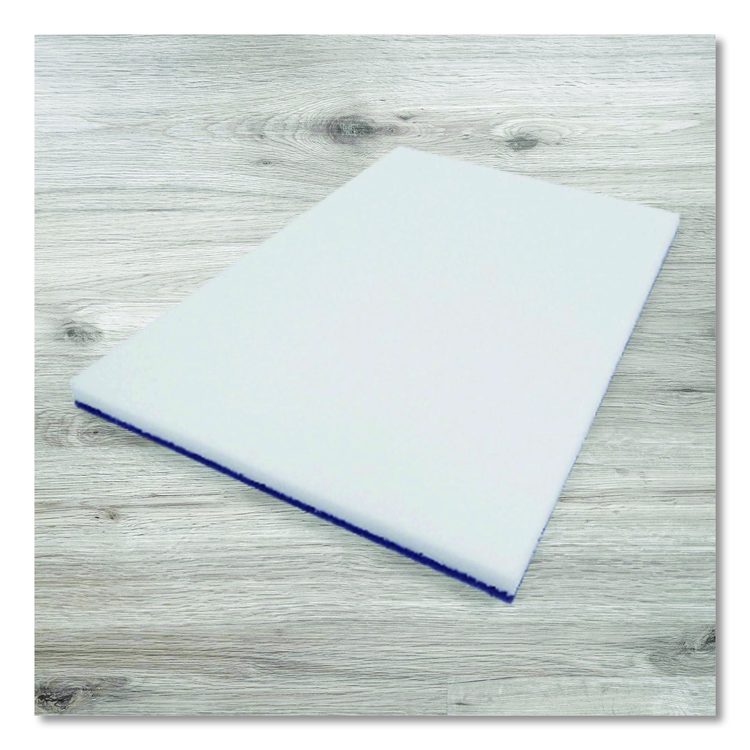 XTRACT Melamine Floor Pad, 14 x 20, White/Brown, 5/Carton