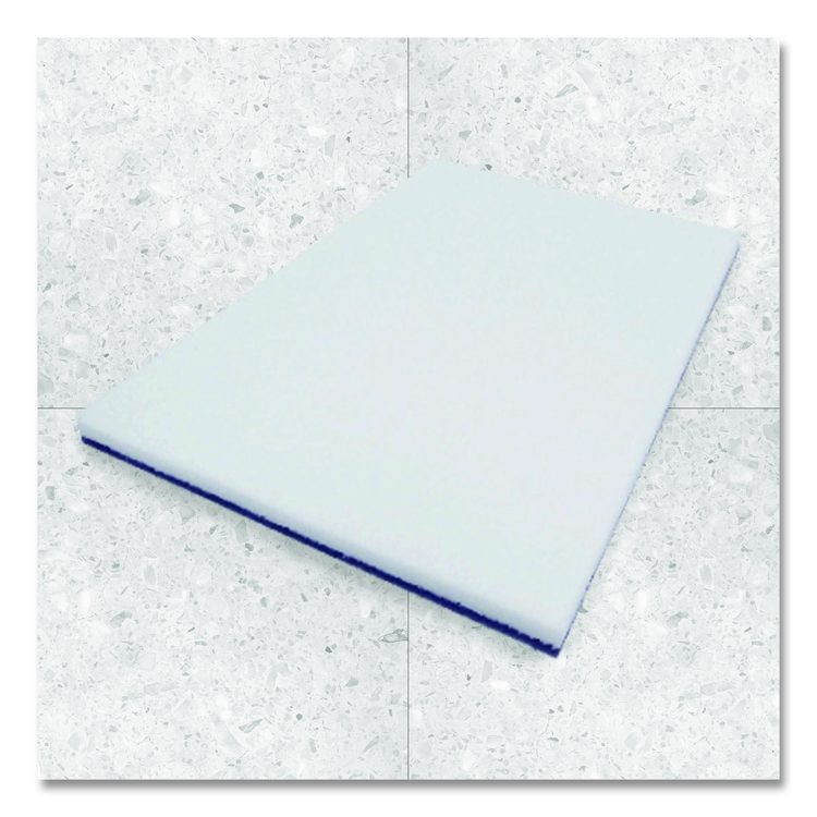 XTRACT Melamine Floor Pad, 14 x 20, White/Brown, 5/Carton