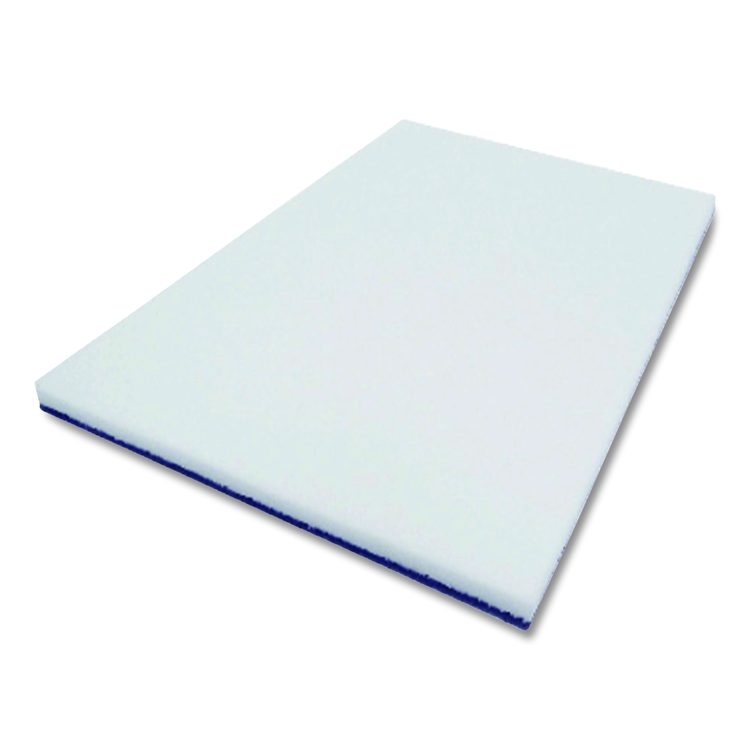 XTRACT Melamine Floor Pad, 14 x 20, White/Brown, 5/Carton