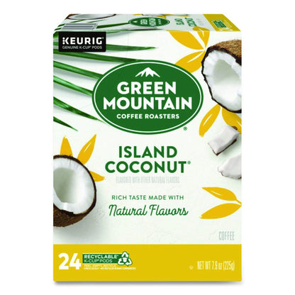 Island Coconut Coffee K-Cup Pods, 24/Box