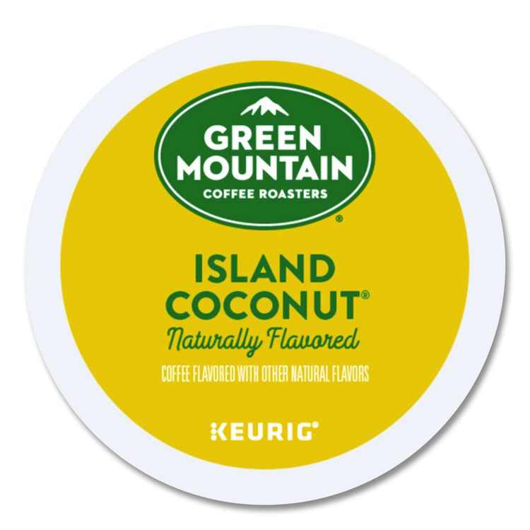 Island Coconut Coffee K-Cup Pods, 24/Box