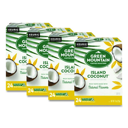 Island Coconut Coffee K-Cup Pods, 96/Carton