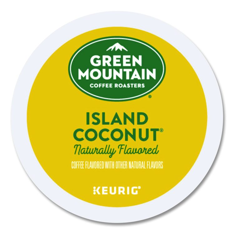 Island Coconut Coffee K-Cup Pods, 96/Carton