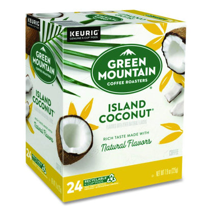 Island Coconut Coffee K-Cup Pods, 96/Carton