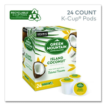 Island Coconut Coffee K-Cup Pods, 96/Carton