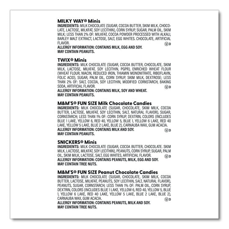 Minis Mix Variety Pack, 62.6 oz Bag
