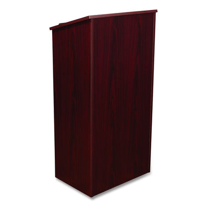 Full Floor Lectern, 23 x 16 x 46.5, Mahogany