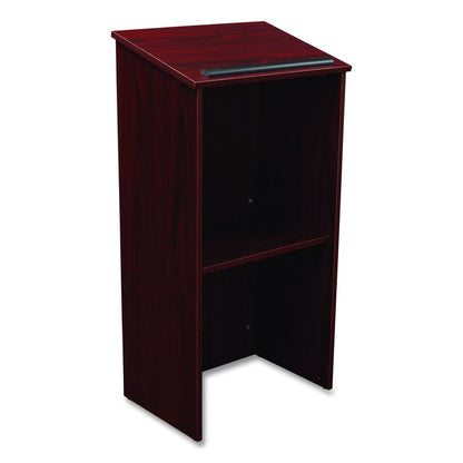 Full Floor Lectern, 23 x 16 x 46.5, Mahogany
