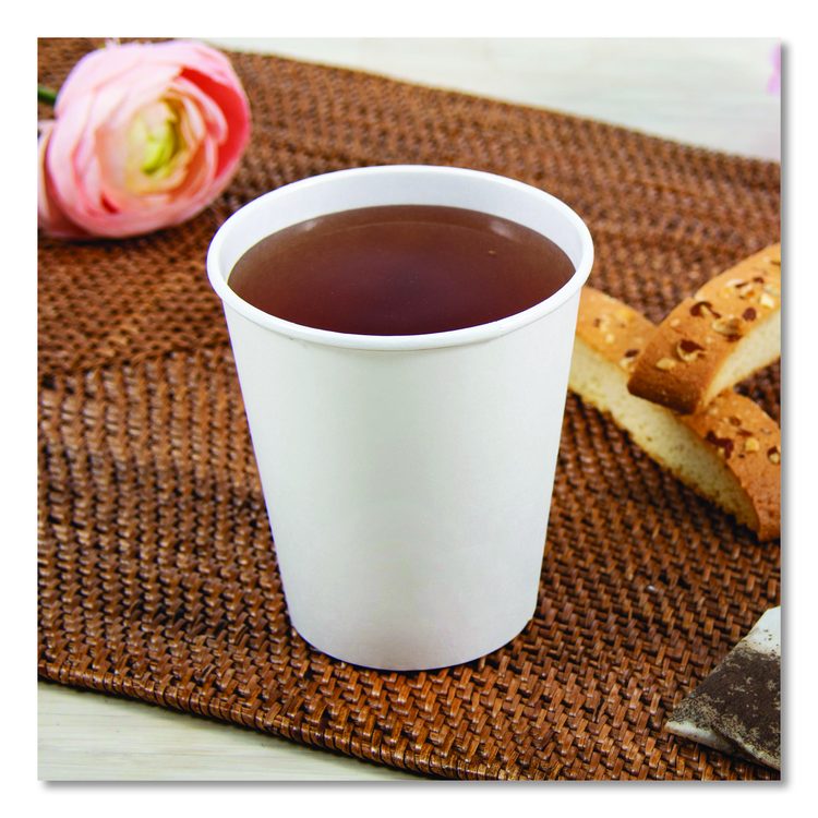 Thermoguard Insulated Paper Hot Cups, 12 oz, White Sustainable Forest Design, 600/Carton