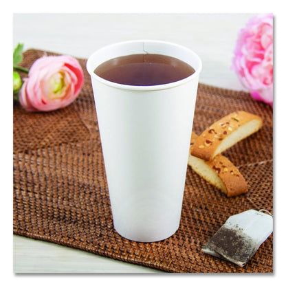 Thermoguard Insulated Paper Hot Cups, 20 oz, White Sustainable Forest Design, 600/Carton