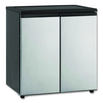 5.5 Cu.Ft. Side by Side Refrigerator/Freezer, Black/Platinum