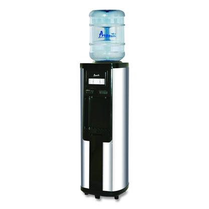 Hot and Cold Water Dispenser, 3 gal to 5 gal, 12.25 x 13 x 38.75, Stainless Steel