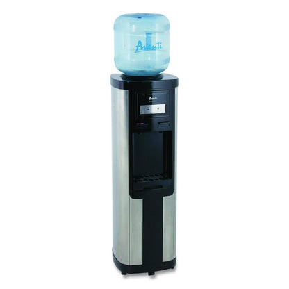 Hot and Cold Water Dispenser, 3 gal to 5 gal, 12.25 x 13 x 38.75, Stainless Steel