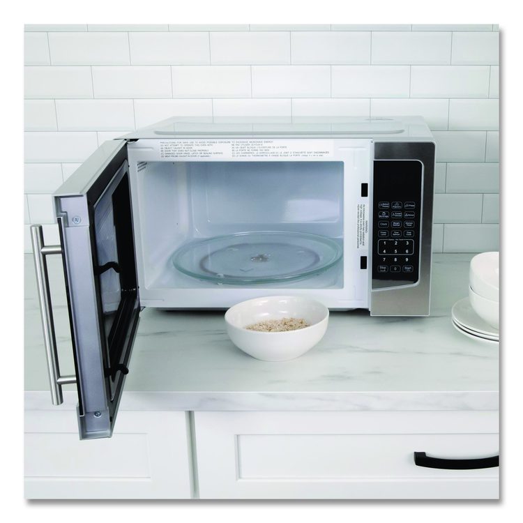 1.1 cu ft Compact Microwave Oven, 1,000 W, Mirror-Finish