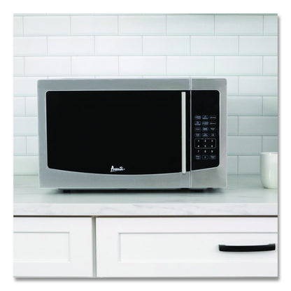 1.1 cu ft Compact Microwave Oven, 1,000 W, Mirror-Finish