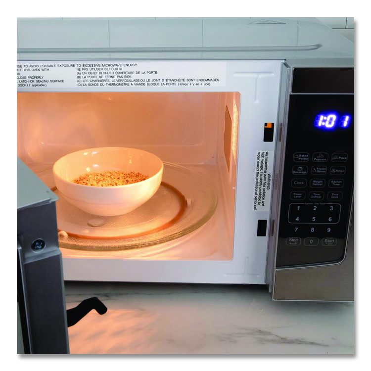 1.1 cu ft Compact Microwave Oven, 1,000 W, Mirror-Finish
