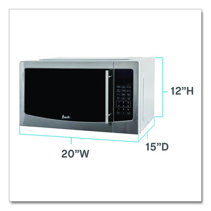 1.1 cu ft Compact Microwave Oven, 1,000 W, Mirror-Finish