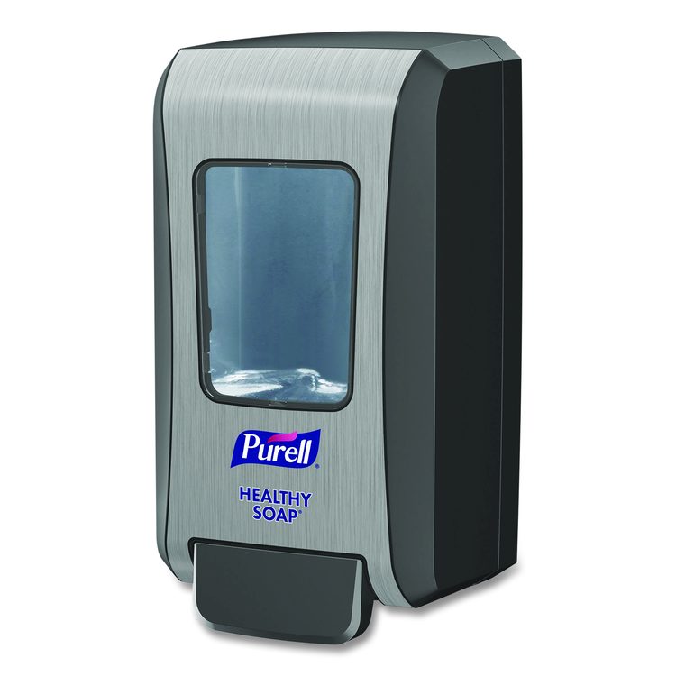 FMX-20 Soap Push-Style Dispenser, 2,000 mL, 6.5 x 4.65 x 11.86, Graphite/Chrome, 6/Carton